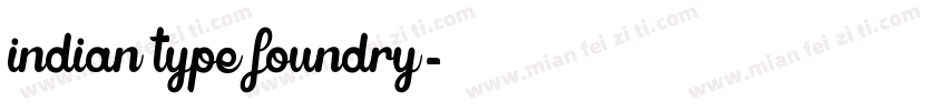 indian type foundry字体转换